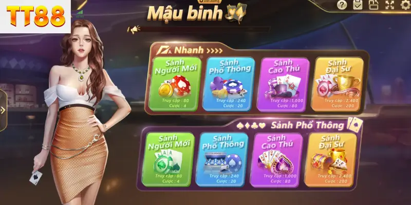 Giao diện mậu binh mang phong cách hiện đại và trực quan